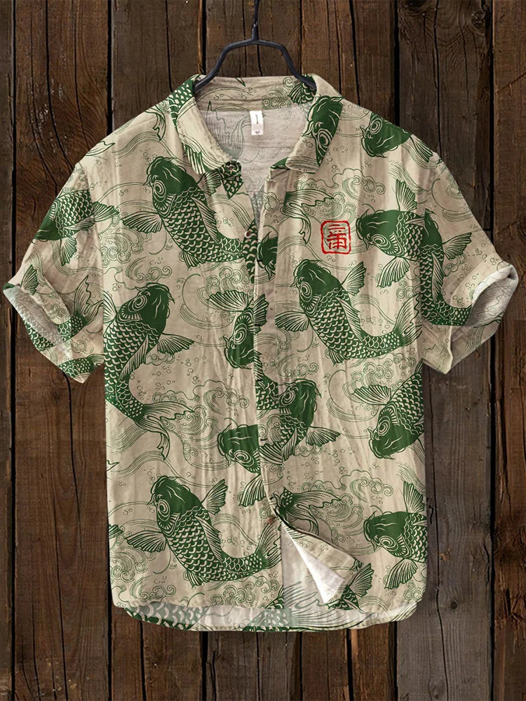 Men's Short-Sleeve Lightweight Printed Shirt
