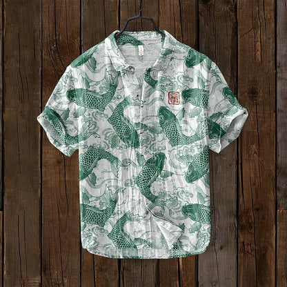 Men's Short-Sleeve Lightweight Printed Shirt