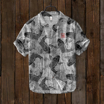 Men's Short-Sleeve Lightweight Printed Shirt