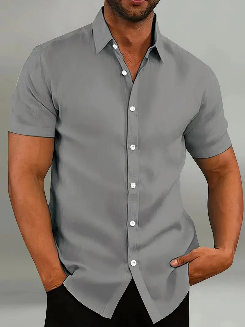 Men's Short Sleeve Shirt Elegant Design
