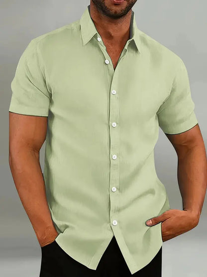 Men's Short Sleeve Shirt Elegant Design