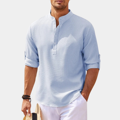 Men's Linen Long Sleeve Shirt Lightweight