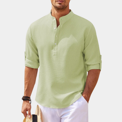 Men's Linen Long Sleeve Shirt Lightweight
