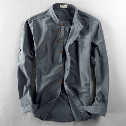 Men's Long-Sleeve Comfort Japanese Style Shirt