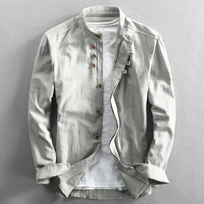 Men's Long-Sleeve Comfort Japanese Style Shirt