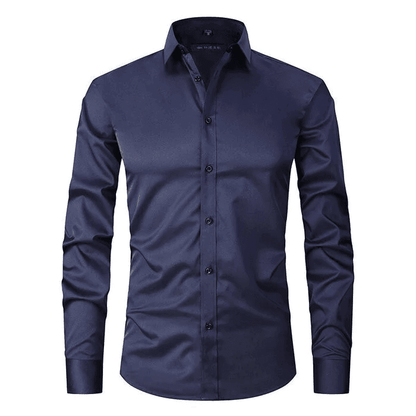 Men's Oxford Shirt Wrinkle-Free Buttons