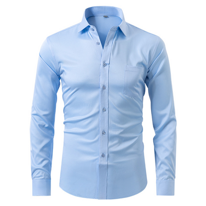 Men's Oxford Shirt Wrinkle-Free Buttons