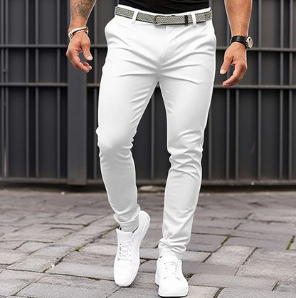 Men's Chino Trousers Comfortable Slim Fit