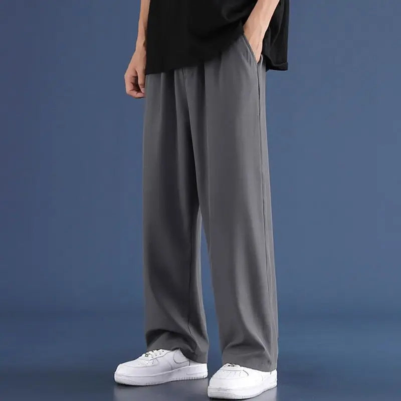 Men's Comfortable Loose Fit Straight Leg Jogger Pants