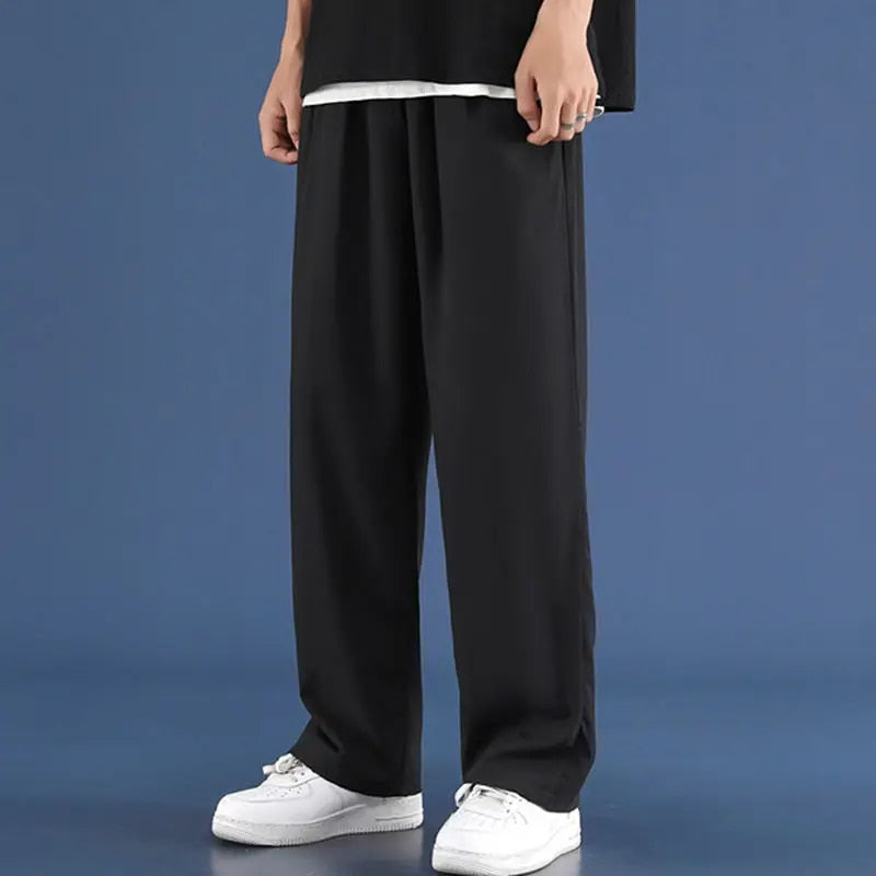 Men's Comfortable Loose Fit Straight Leg Jogger Pants