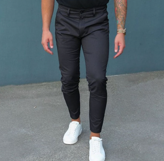 Herrenhosen Slim Fit Stretch Hosen - IdealeKleiden