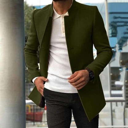 Men's Coat Single-Breasted Buttons Autumn Style