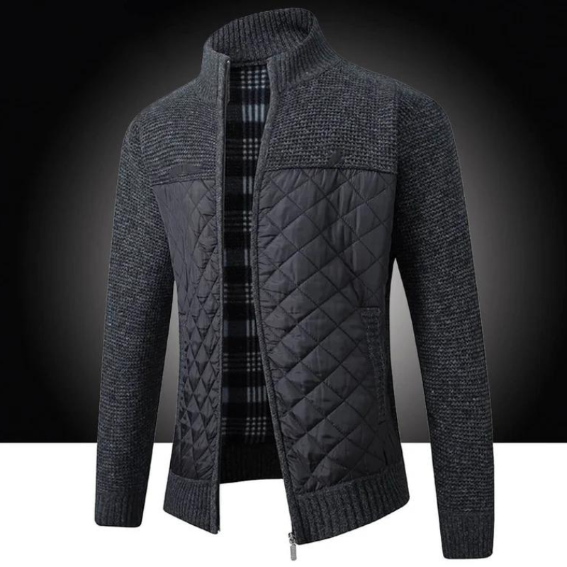 Men's Quilted Jacket Lightweight Zipper