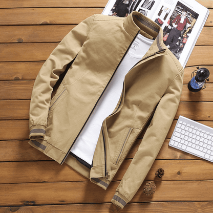 Men's Quilted Jacket Water-Repellent Zip Up