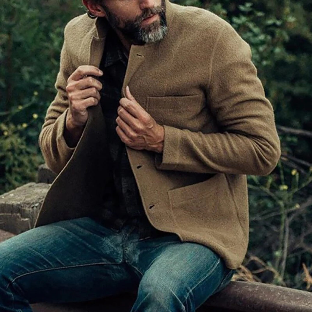 Men's Cardigan Warm Wool Autumn