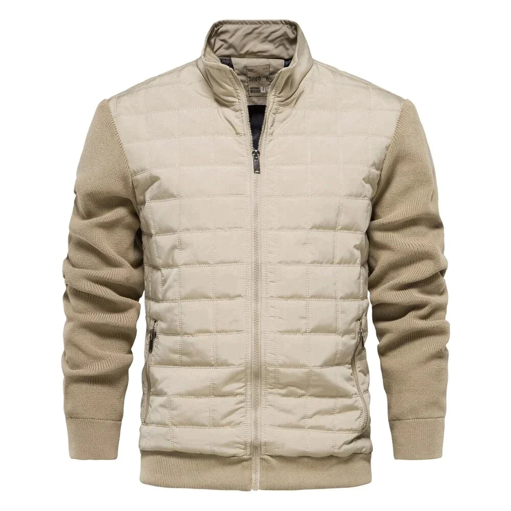 Herren Steppjacke Zip-Up Sportlich - IdealeKleiden