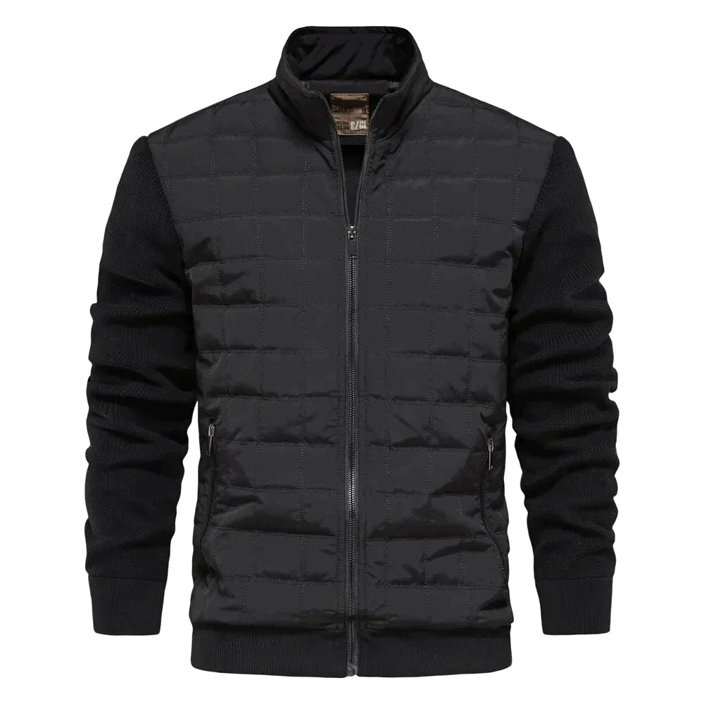 Men's Quilted Zip-Up Sporty Jacket