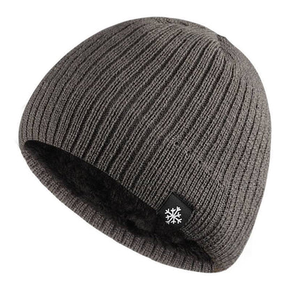 Men's Knitted Hat Warm Fleece Winter