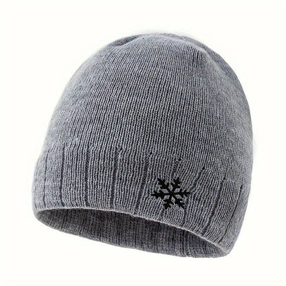 Men's Knitted Hat Warm Fleece Winter