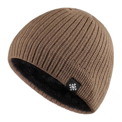 Men's Knitted Hat Warm Fleece Winter