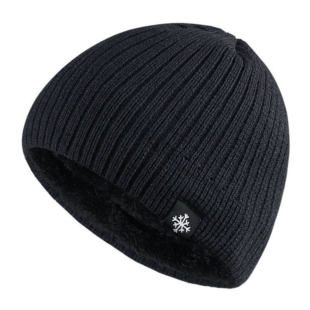 Men's Knitted Hat Warm Fleece Winter