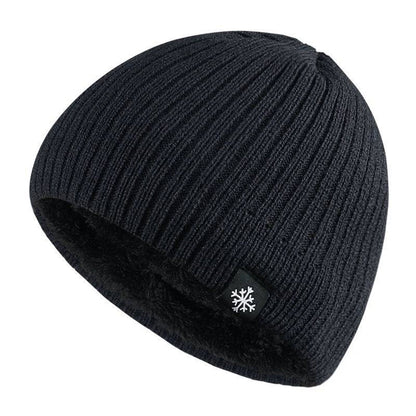 Men's Knitted Hat Warm Fleece Winter