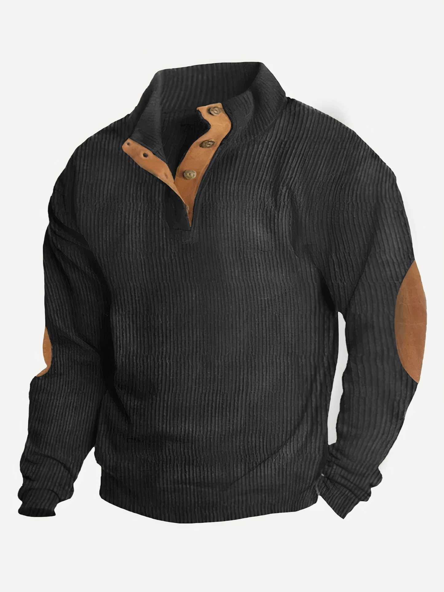 Men's Retro Style Button-Up Sweater