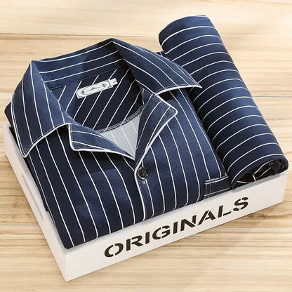 Men's Long-Sleeve Comfortable Pajamas