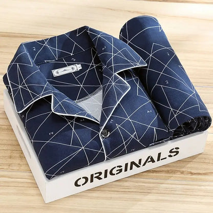 Men's Long-Sleeve Comfortable Pajamas