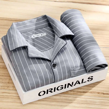 Men's Long-Sleeve Comfortable Pajamas