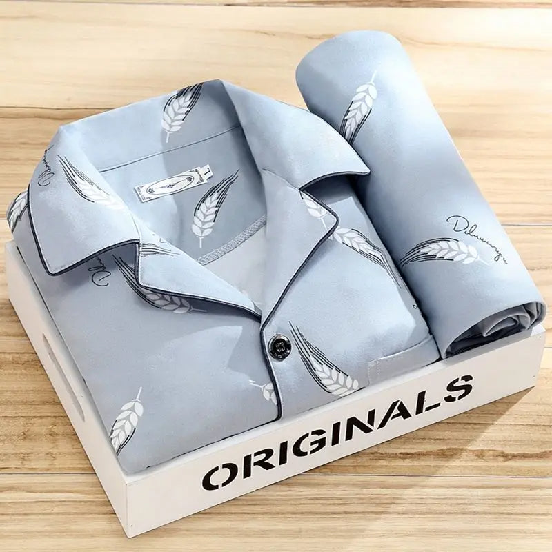 Men's Long-Sleeve Comfortable Pajamas