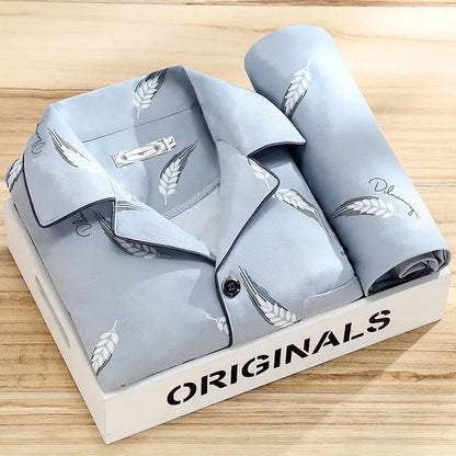 Men's Long-Sleeve Comfortable Pajamas