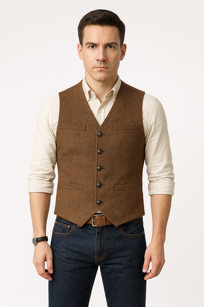 Men's Blazer Vest Elegant Sleeveless