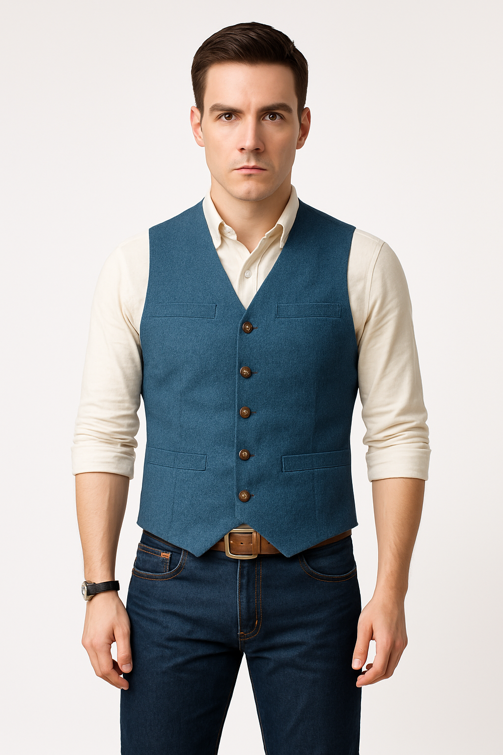 Men's Blazer Vest Elegant Sleeveless