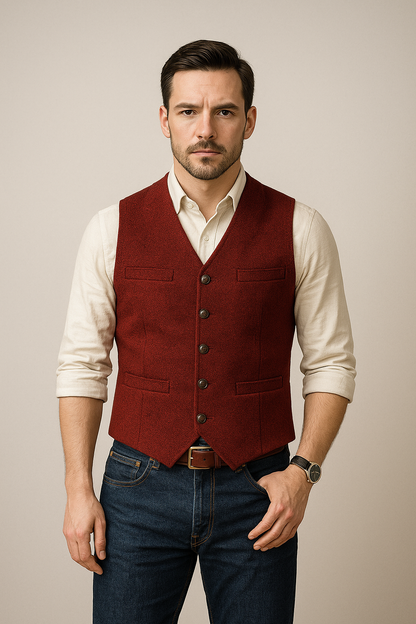 Men's Blazer Vest Elegant Sleeveless