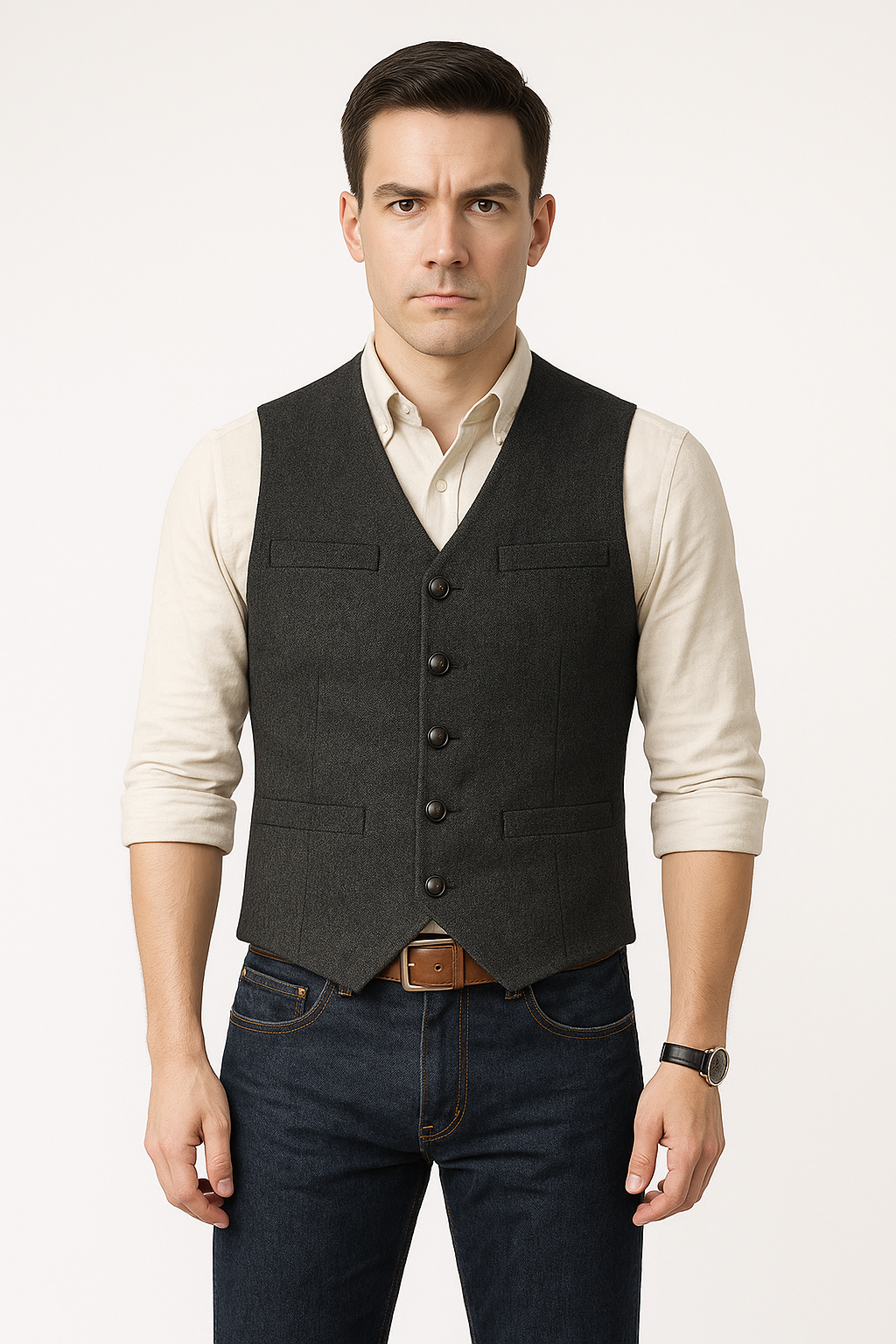 Men's Blazer Vest Elegant Sleeveless