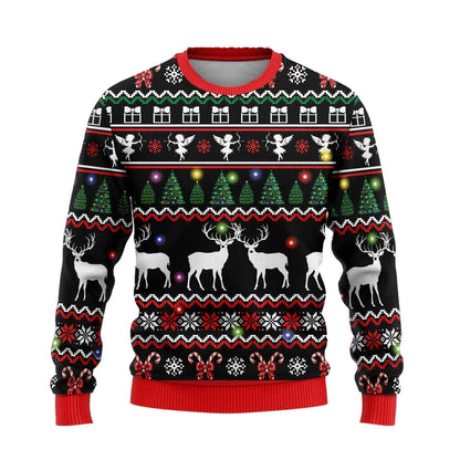 Christmas Jumper Deer Design Warm & Cozy