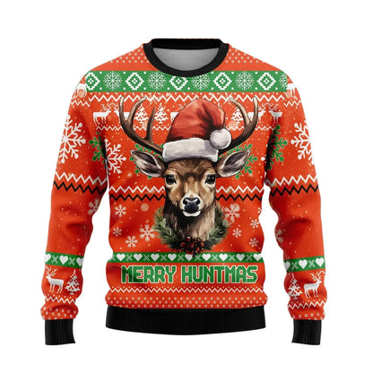 Christmas Jumper Deer Design Warm & Cozy
