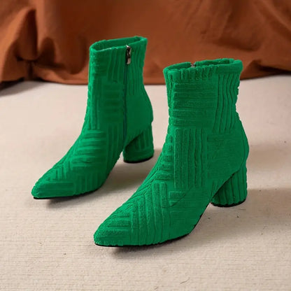 Stylish Women's Boots With Block Heel