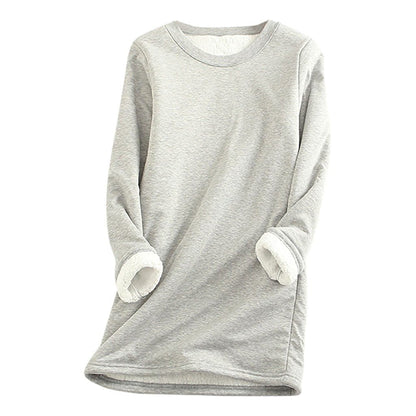 Damen Fleecepullover Weich und Warm