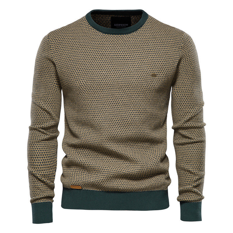 Herrenkleidung Rundhals Pullover Casual - IdealeKleiden