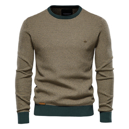 Herrenkleidung Rundhals Pullover Casual - IdealeKleiden