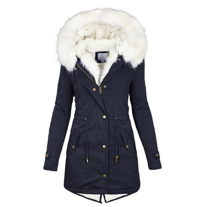 Winter Coat Long Hooded Parka Women's Protection