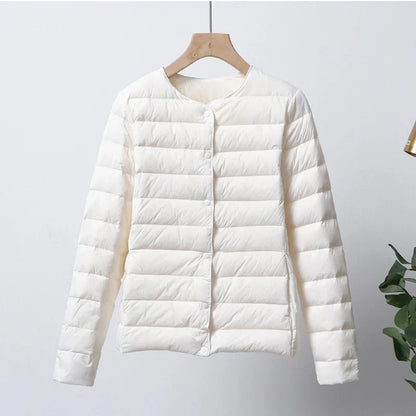 Practical puffer jacket Foldable Zipper