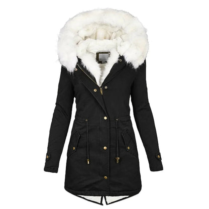 Winter Coat Long Hooded Parka Women's Protection