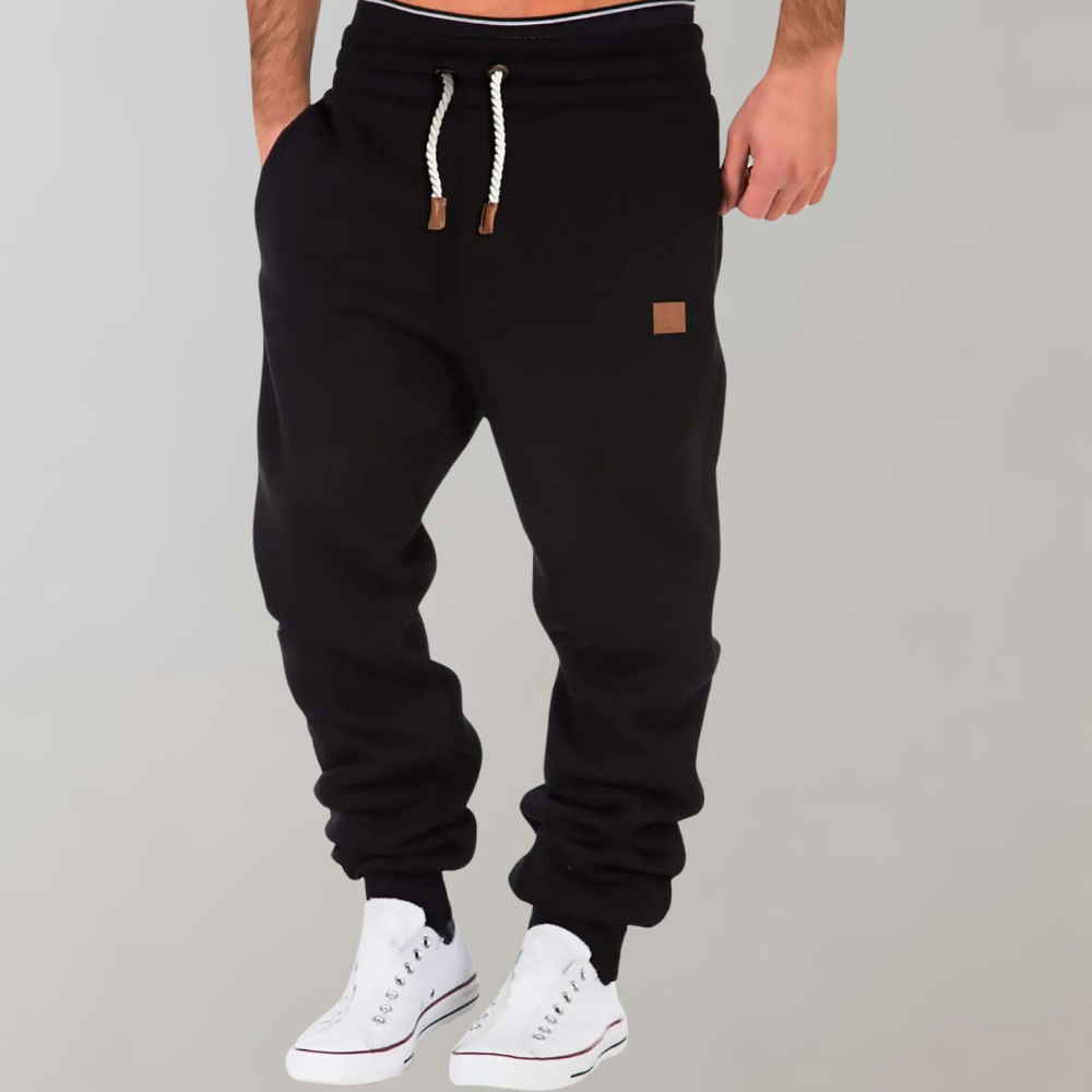 Comfortable Cotton Blend Drawstring Sweatpants