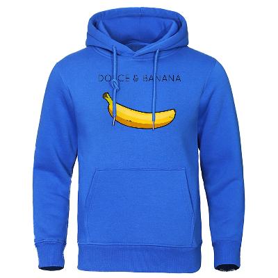 Men's Hoodie with Kangaroo Pocket Banana Design