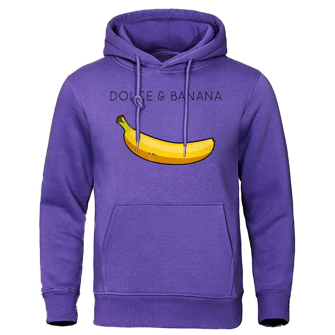Men's Hoodie with Kangaroo Pocket Banana Design