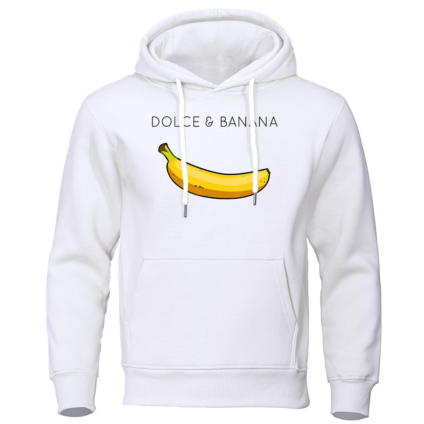 Men's Hoodie with Kangaroo Pocket Banana Design