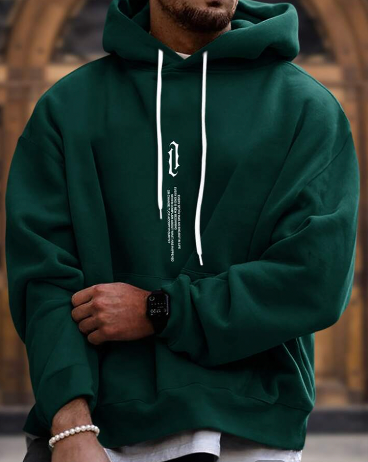 Cuddly Hoodie Men's Sporty Hood